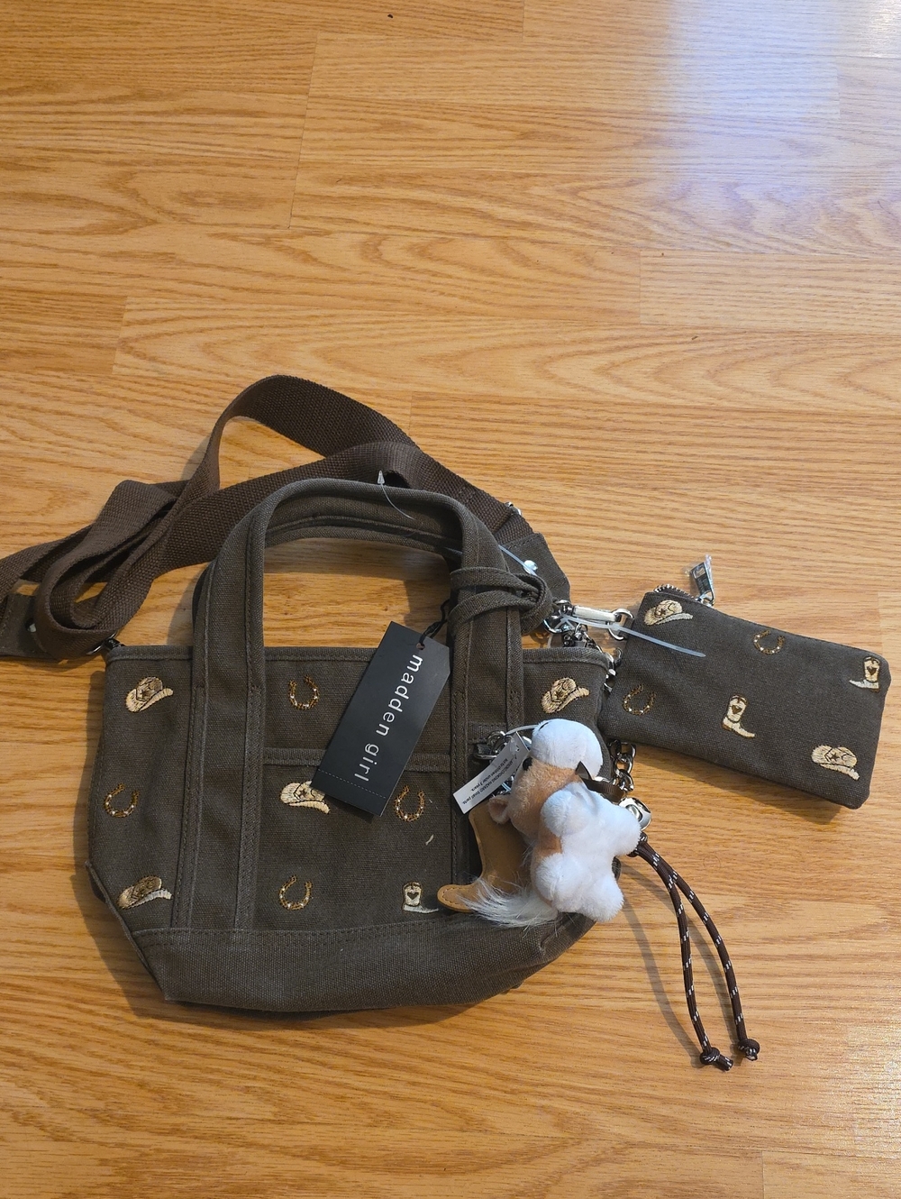 Madden Girl Western Brown Mini Tote